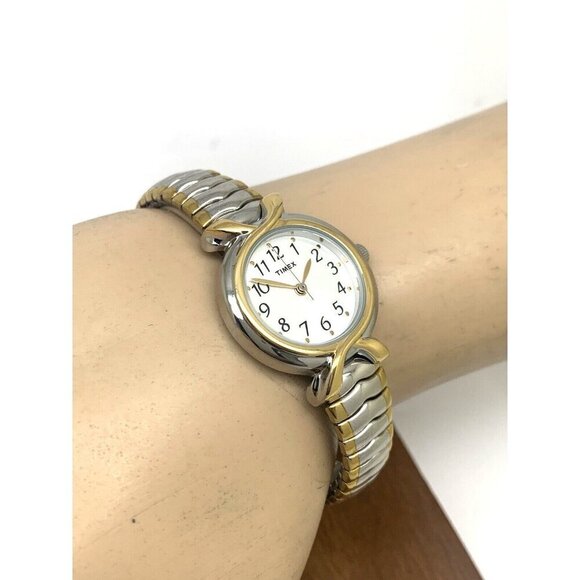 Timex Women\'s Watch T21854 Quartz Two Tone Stainless Steel Expansion Band main image 5